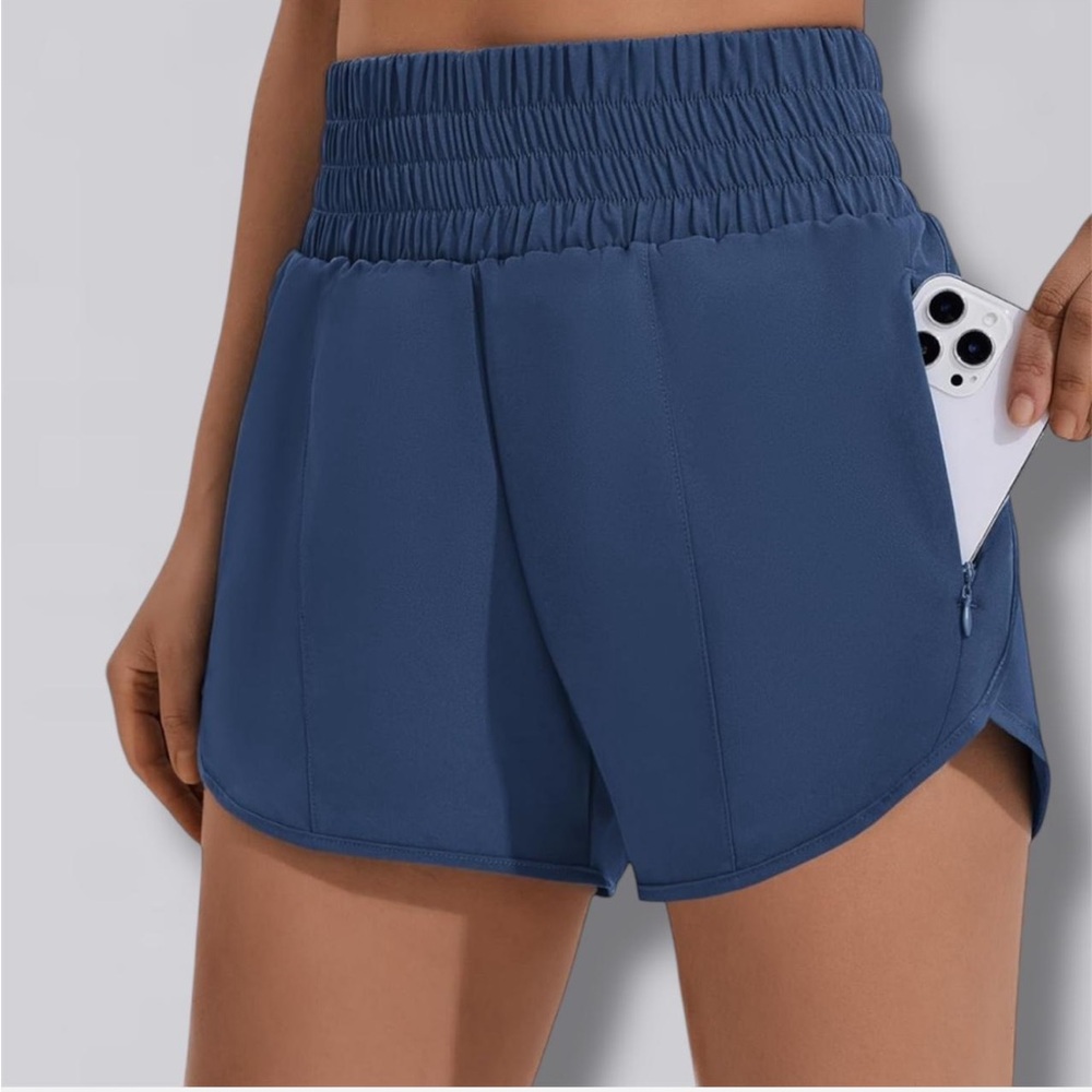 Stylish Blue Athletic Shorts for Women